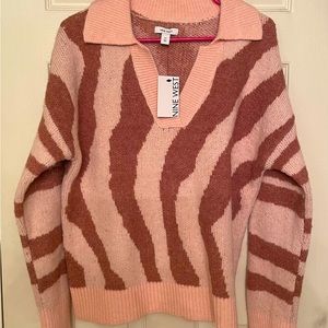 Nine West Zebra Print sweater